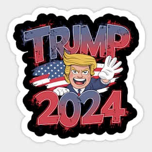 Trump 2024 Presidential Election Vote Usa Sticker